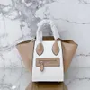 Высококачественная дизайнерская сумка женская кожаная модная однотонная сумка через плечо сумка на одно плечо из воловьей кожи матовая по цвету сумка большой вместимости