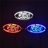 Für Ford FOCUS 2 3 MONDEO Kuga Neue 5D Auto Logo Abzeichen Lampe Spezielle modifizierte Auto Logo LED Licht 14 5 cm 5 6 cm Blau Rot Weiß217r