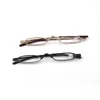 Sunglasses Ultralight Mini Folding Reading Glasses Women Men 1.0 To 4.0 Alloy Portable Container Presbyopia Pen Send Case A1