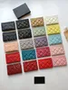 Luxury C fashion woman card holder classic pattern caviar quilted wholesale small hardware small mini black small hardware wallet Designer Pebble leather with box