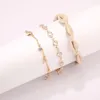 Bracelets de cheville 2023 à la mode bohème coquille corde pour femmes perles de cristal charme cheville Bracelets couleur or pied bijoux