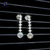 Designer Jewelry Custom Iced Out 925 Sterling Silver Boucles d'oreilles Hip Hop Moissanite Boucles d'oreilles Seven Drop Diamond Stones Boucles d'oreilles vissées