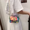 Akşam çantaları yaz çantası kadın zincirleri için renkli omuza vuruş