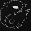 Heren T-shirts Yin Yang van de natuurkunde Wit T-shirt voor mannen Wetenschap Kledingstijl Polyester Shirt Homme