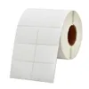 40 20mm-50 40mm blank white 2 rows paper barcode adhesive sticker label package label address sticker268i