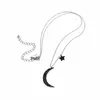 Hänge halsband 2023 est silver färg lång halsband för kvinnor bohemia stil mode smycken tröja kedja tillbehör