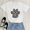 T-shirt da donna Camicia stampata con grafica leopardata Arrivo in cotone Funny Dog Love Lover Gift