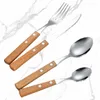 Dinnerware Sets Upgrade Your Dining Experience With The Sleek And Durable 304 Stainless Steel Knife Fork Spoon Four Piece Set - Perfect For