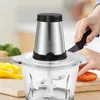 Mixer Zwei Geschwindigkeiten 1,8 L Glas Schüssel Fleischwolf Gemüse Küchenmaschine Für Babynahrung EU Stecker