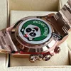 Автоматические часы Clean Factory Bt Better Factory Watches Th122mm 116505 40 мм Розовое золото с бриллиантами Panda 4130 Механизм Механический автоматический хронограф Мужские часы m Y