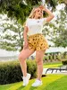 Diseñador de pantalones de dos piezas para mujeres Nuevas mujeres de verano Traje corto casual Sportswear Mangas estampadas y pantalones cortos Ropa de carrera de la mañana SLR4