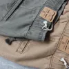 Shorts Masculino 924# Summer America Retrô Pesado Tecido Cargo Fashion Puro Algodão Lavado Antigo Reto Casual Calças de 5 Pontos