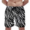 Men's Shorts Orange Tiger Print Board Bright Animal Stripes Beach Pants Daily Oversize Swimming Trunks Man