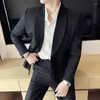 Ternos masculinos Estilo chinês Disc Buckle Design Business Casual Blazer Coreano Slim Top Quality Terno Jaqueta Marca Formal Tuxedo Casaco