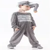 New style the 2018 children Cosplay Grey elephants Brown lion Suitable for boys and girls Stage costume Long style dancing clothe277u