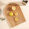 Plates Wooden Tray Ottoman Footstool Dessert Displaying Holder Decorative Breadboard Cake Beech Plate Delicate Make Tea