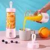 عصيرات كهربائية شخصية USB Mini Blender Home 6 Blades Juicer Cup Machine Archargeable عصير الفاكهة المحمولة