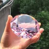 80mm couleur cristal clair diamant forme presse-papiers en verre gemme affichage ornement mariage décoration de la maison art artisanat matériel cadeau T200283C