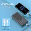 Banques d'alimentation pour téléphone portable Type-C PD 20W Chargeur de batterie externe pour Xiaomi iPhone 40000mAh Power Bank 18W QC 3.0 Powerbank de charge rapide bidirectionnel L230728