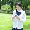 Ensembles de vêtements étudiant japonais à manches longues chemise blanche pour filles uniformes de lycée coréen Jk uniforme haut XS-3XL Seifuku