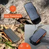 Mobiltelefon -Strombanken 25000mah Solar Power Bank Qi Wireless Ladung für iPhone 14 Xiaomi Powerbank Tragbarer Ladegerät Externe Akku mit Taschenlampe L230728