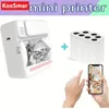 Draadloze mini-fotoprinter: draagbare BT thermische printer voor dagboek, studienotities, geschenken, foto's meer - Compatibel met iOS Android