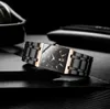 Montre de mode haute qualité sport et loisirs 41mm montre Style carré hommes bracelet en acier montre calendrier d'affaires Quartz Wat2808