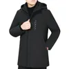 Men's Trench Coats Winter Jacket Korean Version Keep Warm Hooded Outwear Cottoned Thickened Coat For Men Stylish Windbreaker Male Casual