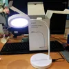 Lampes de table Est USB Flexible Lampe Led Bureau Pliant Eye-protected Book Light Qi Charge Sans Fil Pour Téléphone Mobile