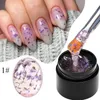 Nail Gel MEET ACROSS Dried Flower Gel Nail Polish Natural Blue Purple Pink Flower Fairy Gel Soak Off UV LED Nail Art Painting Varnishes 230729