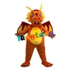 Mascotte pop kostuum 1146 Oranje Draak Mascotte Kostuums Cartoon Voortplanting Props Movie Event Show Doll Walking Costume246Y