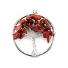 Mode 30MM arbre de vie Chakra Reiki guérison pendentif en pierre naturelle pour la fabrication de bijoux collier accessoire