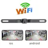 HD Rearview Camera Waterproof License Plate WIFI Back Up Camera Vehicle Auto Car Reverse Backup Parking Night Vision240b