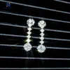 Designer Jewelry Custom Iced Out 925 Sterling Silver Boucles d'oreilles Hip Hop Moissanite Boucles d'oreilles Seven Drop Diamond Stones Boucles d'oreilles vissées