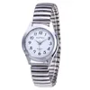 Zegarek na rękę mody kobiety mężczyźni oglądają elastyczny elastyczny zespół kwarcowy zegarek zegarek stalowy pasek pieczęć prezent 2307729