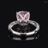 Кластерные кольца Moissanite для женщин с Crrtificate Высококачественные серебряные ювелирные ювелирные изделия Тест Бриллианты Триф