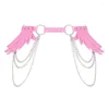 Riemen Mode Tieners Y2k Angel Wing Riem Klinknagel Decor Tailleband Voor Jurken Shirt Drop