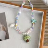 Choker ALLME 2023 Summmer Multicolor Glass Resin Beads Strand Coconut Palm Leaves Star Shell Women Beach Jewelry