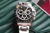 BT Better Factory Montres TH-12.2mm 116500 40mm Cadran Noir Panda Céramique CAL.4130 Mouvement Mécanique Automatique Chronographe Montre Homme Montres-Bracelets 904L