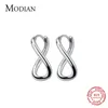 Stud Modian Real 925 Sterling Silver Trendy Geometric Line örhängen mode minimalistiska öron studs för kvinnor fin smycken gåva 230729