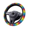 Steering Wheel Covers Colorful Guitar Rock Star Music Car Cover 38cm Soft Suitable Car-styling Interior Accessories