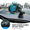 Sucker Car Phone Holder Mount Stand GPS Telefon Mobilcellstöd för iPhone 12 11 Pro Max X 7 8 Plus Xiaomi Redmi Huawei243R