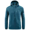 Chaquetas para hombre Verano al aire libre Secado rápido Protección solar Chaqueta delgada Hombres Senderismo Pesca Ciclismo Con capucha Gimnasio Deporte Cazadora Abrigos ultraligeros 230729