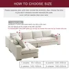 Soffa Color Sofa Covers för vardagsrum elastiskt spandex hörn soffan täcker stretch slipcovers l form behöver köpa 2 st 210723249h