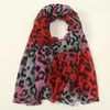 Scarves Fashion Leopard Print Women Viscose Scarf Big Petal Voile Hijab Large Shawls And Wraps Female Foulards Luxury Designer 2023