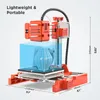 EasyThreed 3D -skrivare för barnens nybörjare, Mini 3D -skrivare med lågt brus tyst moderkort, liten 3D -tryckmaskin snabb uppvärmning DIY hem med testning av PLA -filament