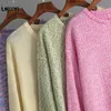 Swetry damskie Laisiyi Sweetek jesienny luźne dzianinowe koszula moda casual All Match Tops Tops Pullover Knitwear Jumper 230729