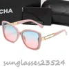 designer zonnebril voor dames bril klassieke uv-bescherming fashion sunglass letter casual bril met originele doos van hoge kwaliteit 0772