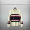 5A Projektantka Męska List Kobiet Knitted Jacquard okrągły sweter Para marka Jumper UE Rozmiar M-XL