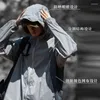 Men's Hoodies UPF50 Patchwork Mesh Sun Protection Suit For Summer Thin Outdoor UV Breathable Hooded